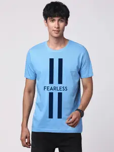 ADRO Men Typography Printed Cotton T-shirt