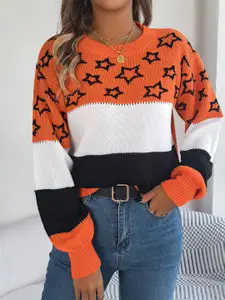 StyleCast x Revolte Women Colourblocked Pullover Sweaters