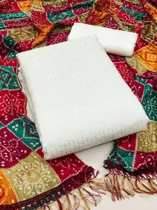 JULEE Embroidered Unstitched Dress Material