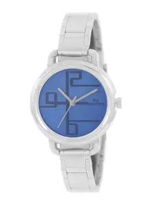 maxima Women Printed Dial & Stainless Steel Straps Analogue Watch 41671CMLI