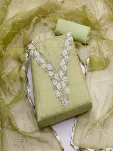 ASISA Embroidered Thread Work Unstitched Dress Material