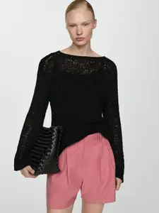 MANGO Women Pleated Shorts