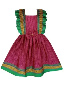BAESD Girls Ethnic Motifs Fit & Flare Ethnic Dress