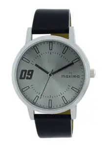 maxima Men Dial & Leather Straps Analogue Watch 67022LMGI