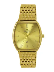 maxima Men Dial & Stainless Steel Straps Analogue Watch 62670CMGY