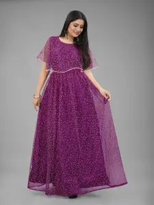 JULEE Floral Printed Tissue Maxi Dress