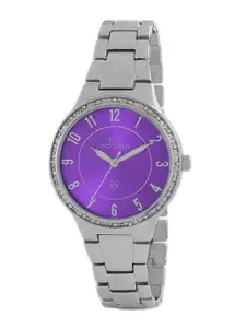 maxima Women Embellished Dial & Straps Analogue Watch 45540BMLI