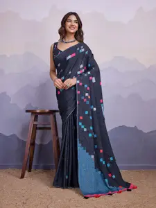 Mitera Sequinned Silk Blend Saree
