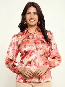Urban Komfort Women Premium Spread Collar Floral Printed Casual Shirt