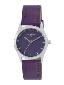 maxima Women Dial & Leather Straps Analogue Watch L-62712LMLI