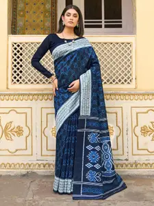 Saree mall Ethnic Motifs Printed Ikat Sarees