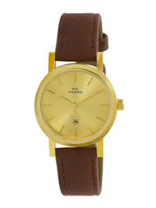 maxima Women Dial & Leather Straps Analogue Watch 67821LMLY