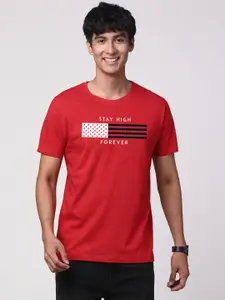 ADRO Men Graphic Printed Cotton T-shirt