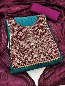 JULEE Embroidered Unstitched Dress Material