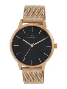 maxima Men Dial & Stainless Steel Straps Analogue Watch O-66731CMGR