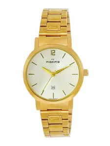 maxima Women Dial & Stainless Steel Straps Analogue Watch 69488CMLY