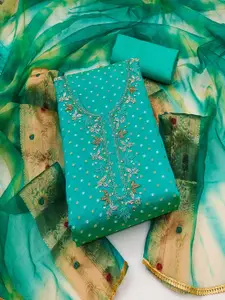 ASISA Ethnic Motifs Woven Design Beads and Stones Unstitched Dress Material