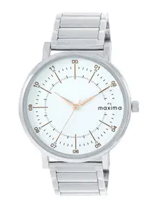 maxima Men Dial & Stainless Steel Straps Analogue Watch O-68592CMGI