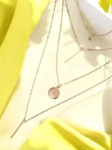 fabula Layered Multi-Strand Minimal Necklace