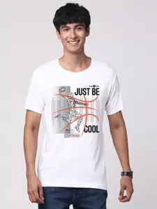 ADRO Men Graphic Printed Pure Cotton Round Neck T-shirt