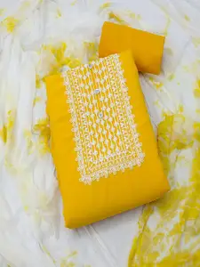 JULEE Floral Embroidered Silk Georgette Unstitched Dress Material