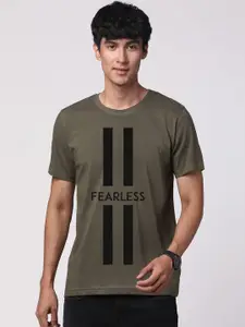 ADRO Men Typography Printed Cotton T-shirt