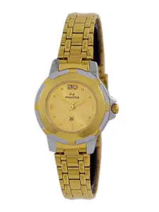 maxima Women Dial & Stainless Steel Straps Analogue Watch 45345CMLT