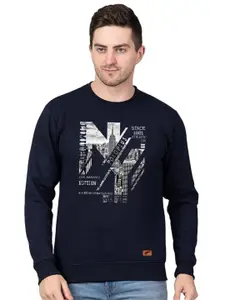 Polo Plus Men Printed Round Neck Sweatshirt