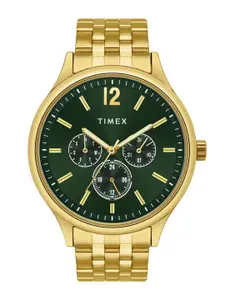 Timex Men Brass Dial & Stainless Steel Straps Multi Function Watch TWEG18435