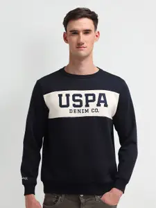 U.S. Polo Assn. Denim Co. Men Brand Logo Printed Sweatshirt