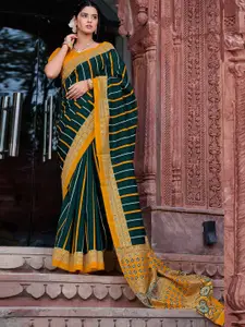 KALINI Striped Printed Daily Wear Bagru Saree