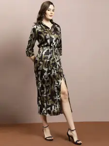 Athena Floral Printed Shirt With Skirts