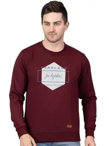 Polo Plus Men Brand Logo Printed Sweatshirt