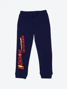 YK Disney Boys Graphic Printed Mid-Rise Joggers