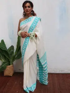 Chidiyaa Woven Design Border Jamdani Saree