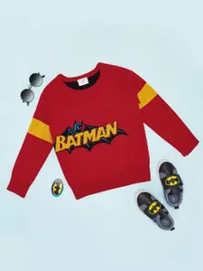 Pantaloons Junior Boys Typography Printed Round Neck Pullover