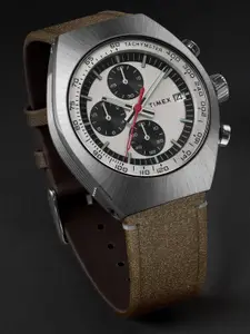 Timex Men Dial & Leather Straps Analogue Watch TW2W50100UJ