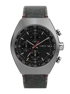 Timex Men Dial & Leather Straps Analogue Watch TW2W50000UJ
