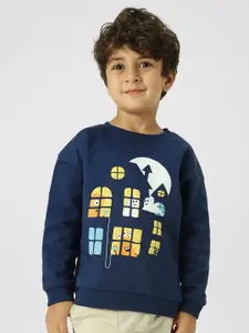 Nauti Nati Boys Printed Winter Sweatshirt