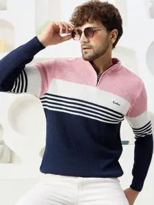 KVETOO Men Colourblocked Pullover