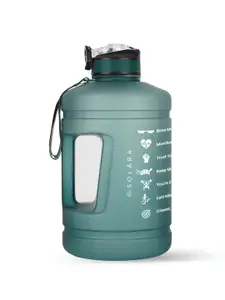 Solara Green Motivational Printed Tritan Sipper Water Bottle 3.8 L