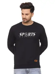 Polo Plus Men Typography Printed Round Neck Sweatshirt
