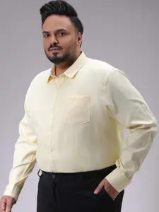 Hardsoda by The Indian Garage Co Men Spread Collar Solid  Formal Shirt