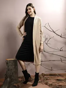 Athena Self Design Longline Open Front Shrug