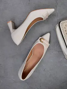 Ronnie Grey Women Western Embllished Block Heels Pumps