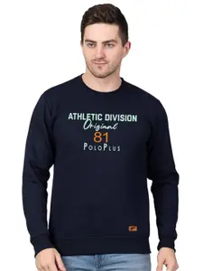 Polo Plus Men Printed Round Neck Sweatshirt