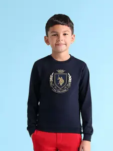 U.S. Polo Assn. Kids Boys Printed Pullover Sweatshirt