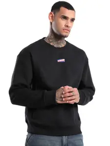 WROGN Men Brand Logo Cotton Pullover