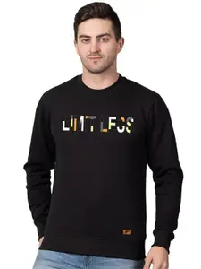 Polo Plus Men Printed Round Neck Sweatshirt
