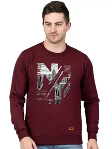 Polo Plus Men Graphic Printed Pullover Sweatshirt